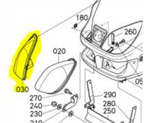 Optique de phare complet droit KUBOTA GR2120, K125354220, K1253-54220