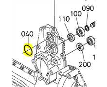 O-ring arbre cardan gr-2100, 04816-00150