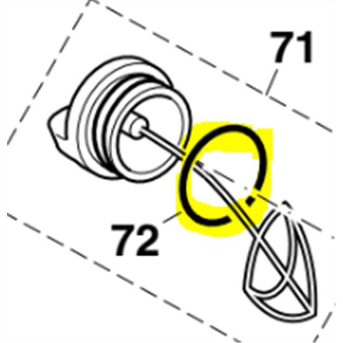 O-ring bouchon de réservoir essence Dolmar 111 115 ps52, 963232045, 963.232.045