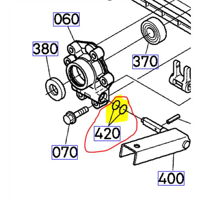 O-ring étanchéité prise de force KUBOTA GR2100, 0481600140, 04816-0014-0