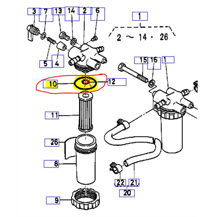 O-Ring de cuve a carburant KUBOTA B7000-B7001-B7100, 1430143650, 14301-43652, 004816-00390, 1430143652