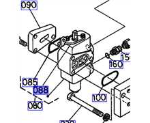 Palier commande KUBOTA B2100, 6C04238470, 6C042-38470