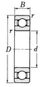 Palier de roulement complet ELIET E501 - GZC BL801102001, BL801102001, BL 801 102 001, NWB00818, 00029176578854, BB31313204, BL801 102 001