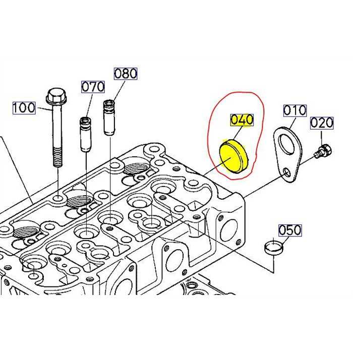 Pastille bloc moteur KUBOTA, 15321-96260