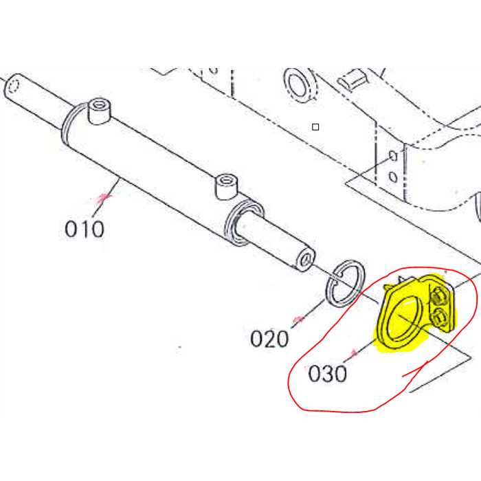 Patte support cylindre de direction côté gauche KUBOTA G23, K206316623, K2063-1662-3, K2063-1662-4, K2063-16624