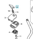 papillon de fixation guidon débroussailleuse honda umk435ue, 90110-VL6-P31