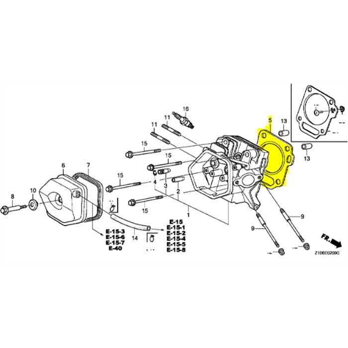 Joint de culasse HONDA GX270, 12251Z5K003, 12251-Z5K-003