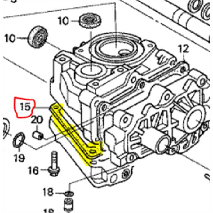 Joint inférieur de boite a vitesse hydrostatique HONDA HRX476, 25513VE5000, 25513-VE5-000