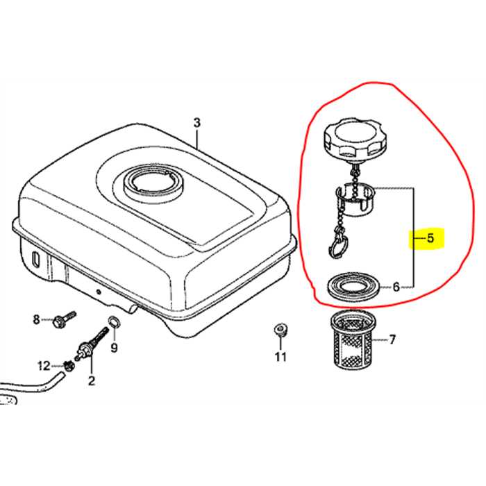 Bouchon essence complet HONDA GX120ut*-GX160UT, 17620-Z4H-800, 17620-Z4H-900, 17620Z4H801, 17620Z4H800