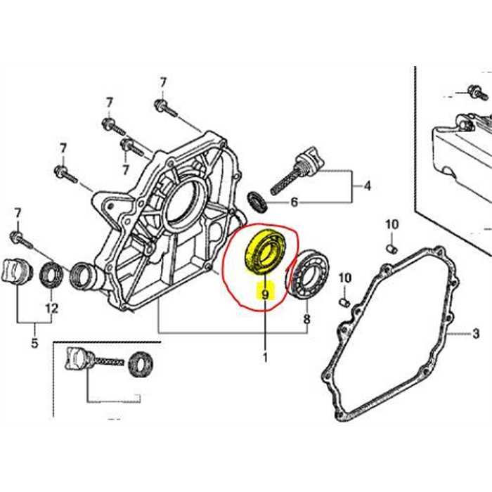 Bourrage HONDA 22x41x6, 91201-Z0S-801, 91203-ZE0-003