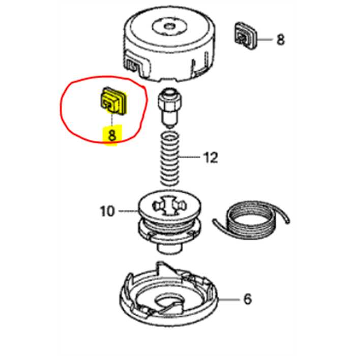 Oeillet tête nylon HONDA UMS, 72562VL6R11, 72562-VL6-R11