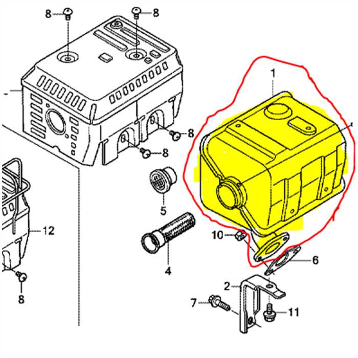 Échappement HONDA GX160, 18310-ZH8-810