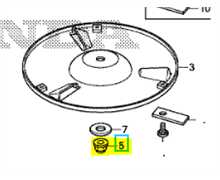 Ecrou auto-blocant m8 Miimo HONDA, 90304-VP7-003