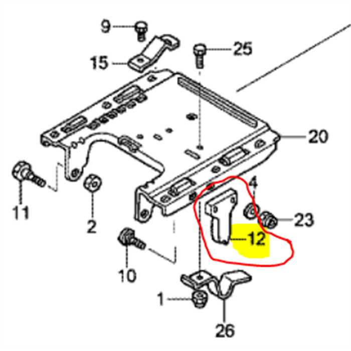 Patte de plastique de siège HONDA HF**, 80232VK1003, 80232-VK1-003, 80604VK1003