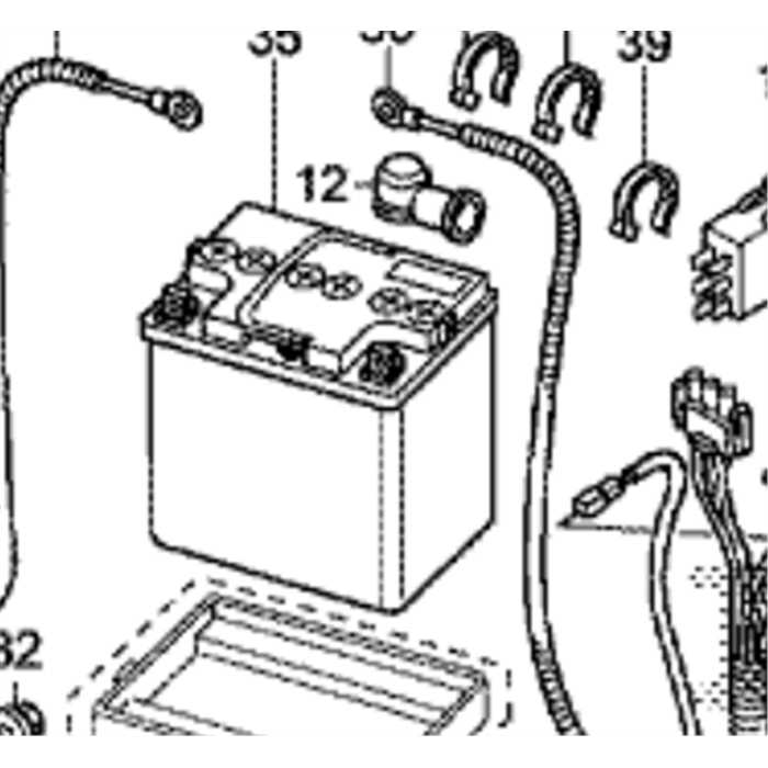 Batterie HONDA HF2315-HF2417 15', 31500-VK1-F01, 06319-VK1-F00