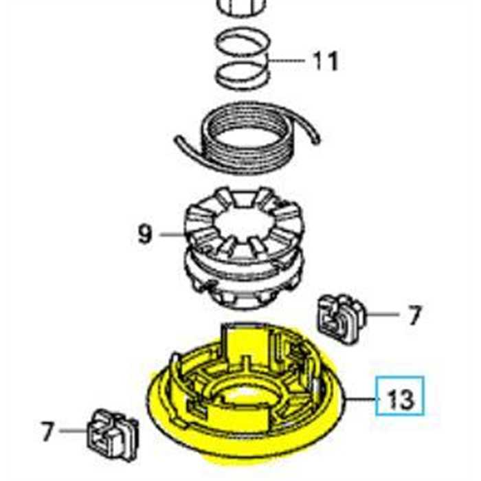 Couvercle de tete nylon débroussailleuse HONDA umk425 umk435, 72566-VL6-P31