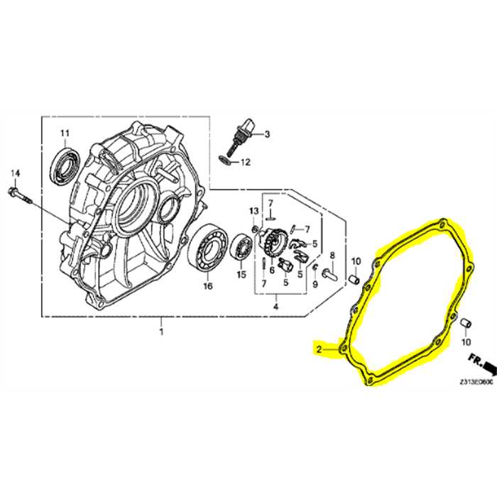 Joint de couvercle de carter moteur HONDA GX390-eg4500, 11381-Z5T-000