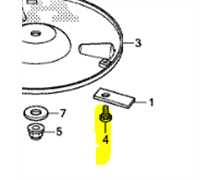 Vis allen de lame Miimo HRM300 HRM500, 90103-VP7-010, 90103-VP7-000, 90103VP7000