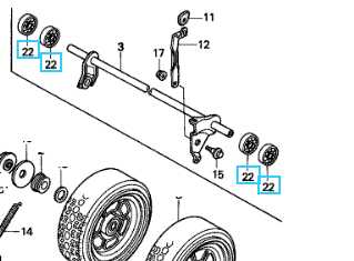 Roulement a bille HONDA HR194 HRA215 version a pousser, 91055-VB3-800