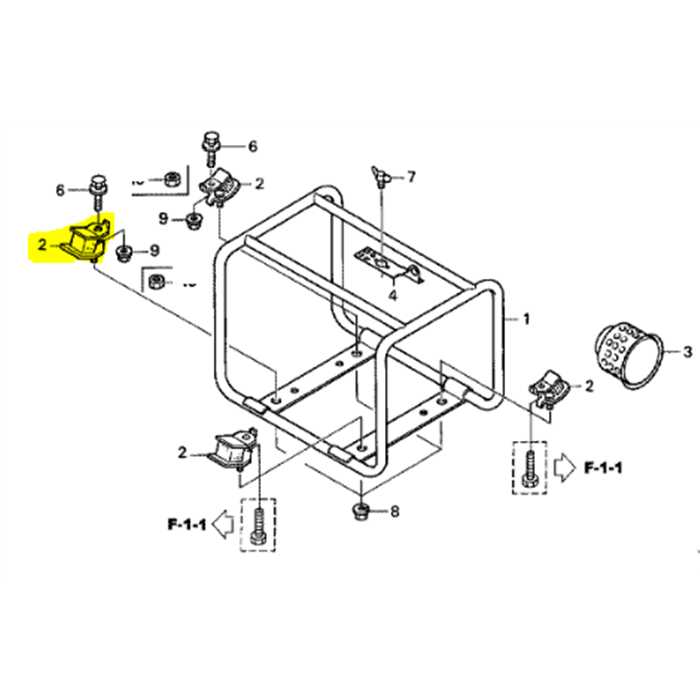 Caoutchouc inférieur HONDA WT20, 68325-YG0-003