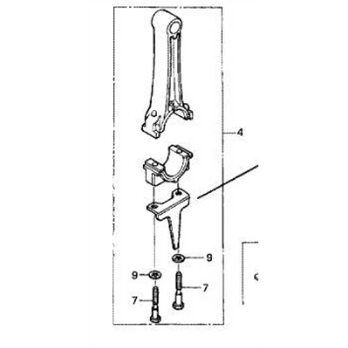 Bielle complète HONDA G200, 13200-883-060