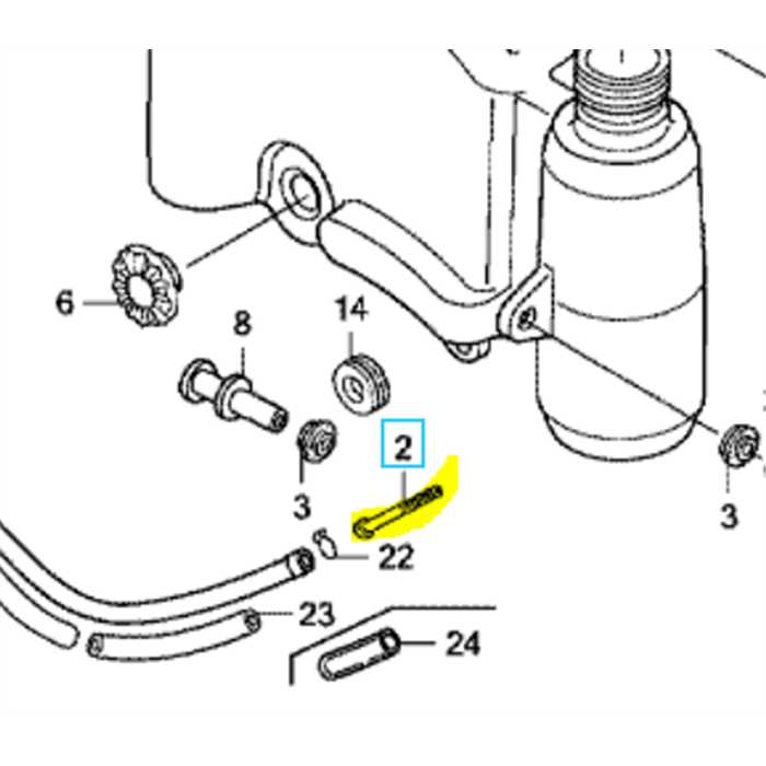 crépine essence mot. HONDA GXV160, 16952-Z1V-000