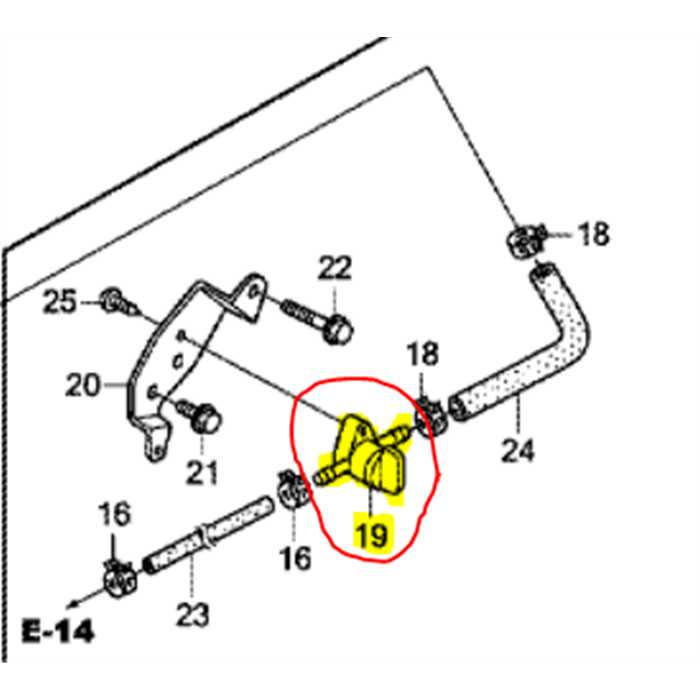 Robinet essence HONDA HONDA HRX-GCV-GSV, 16950Z0Y003, 16950-Z0Y-003