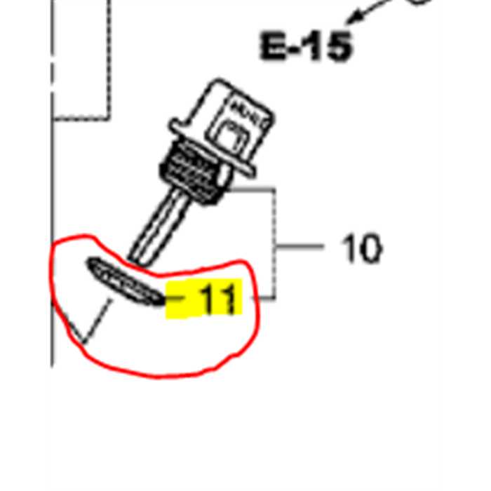 JOINT DE JAUGE HUILE HONDA GX25-GX35, 15625Z0T800, 15625-Z0T-800