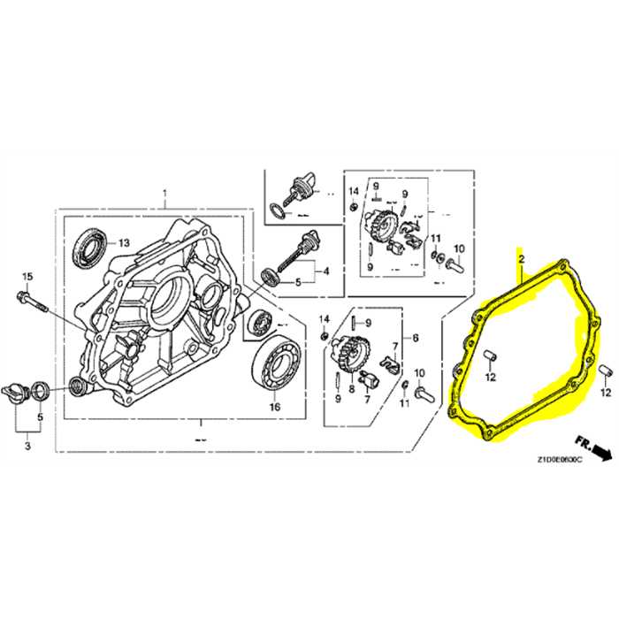 Joint de carter HONDA GX270-eg3600, 11381-Z5K-000