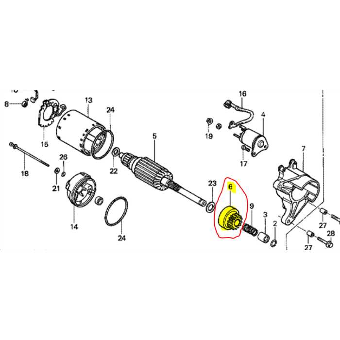 Pignon démarreur g300-400-eb300-ex5500, 31207ZA1003, 31207-ZA1-003