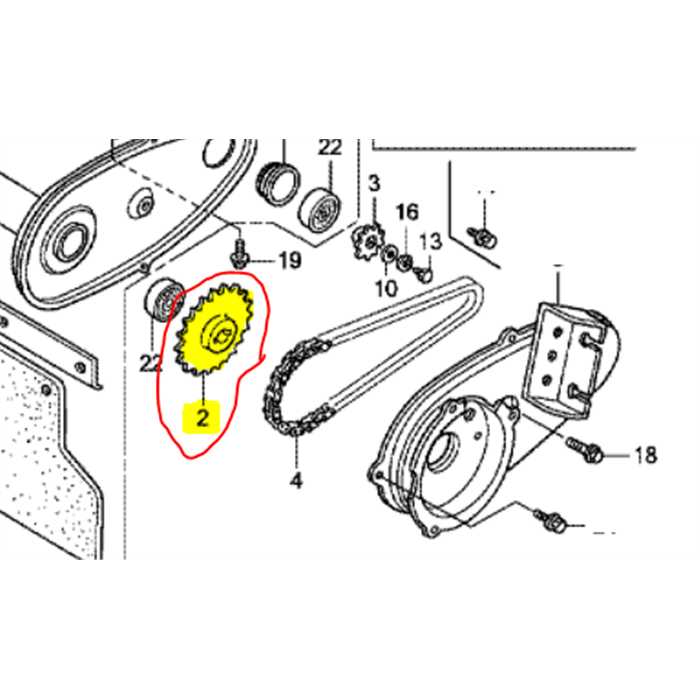 Pignon de transmission UM21-UM2160-UM536, 23373VA8013, 23373-VA8-013