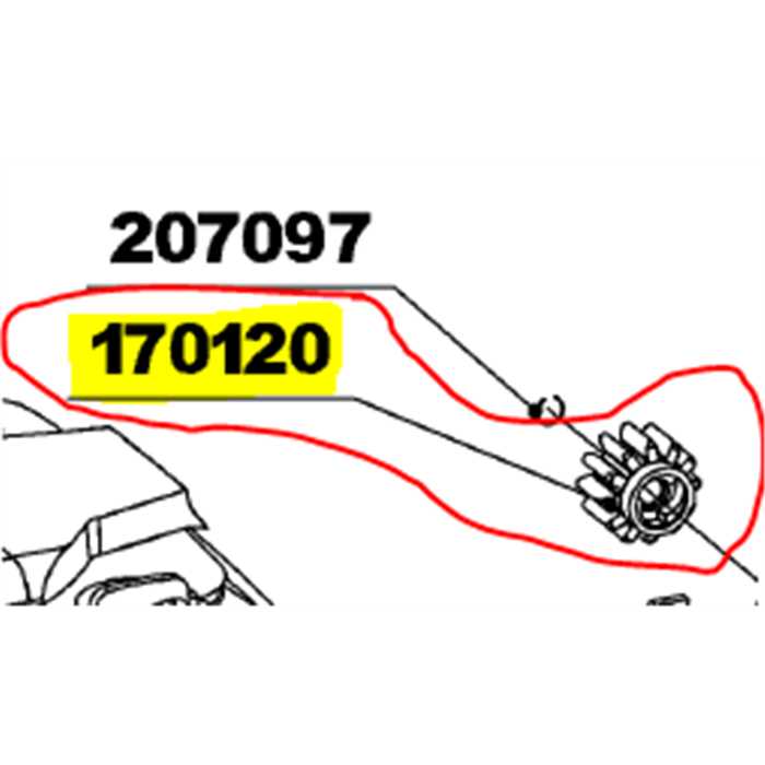 Pignon de traction droit Roques et Lecoeur rl207, 170120, RL0306050084