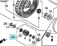 Pignon de traction droit HONDA HRX426 HRX476, 42660-VK8-750