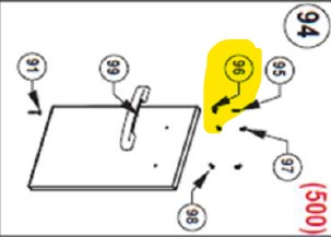 Attache de pivot de porte le485, N160-0022