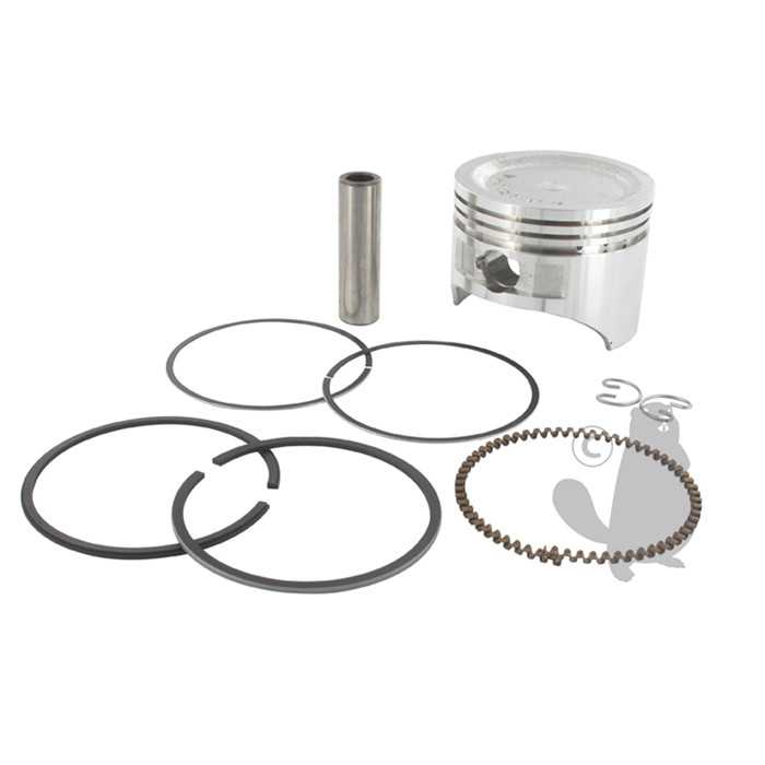 Piston complet adaptable pour moteur GX120. Remplace origine: 13101-ZE0-000, 5707107, 570-7107