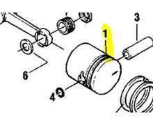 Piston Shindaiwa 340-345, 22106-41110, 2210641110