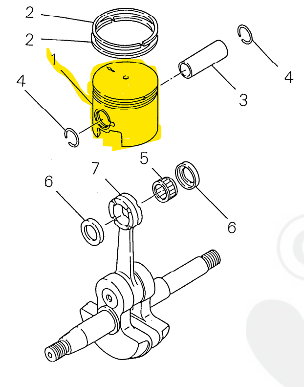 PISTON 360/377, A100000800, 2215641110, 22156-41110