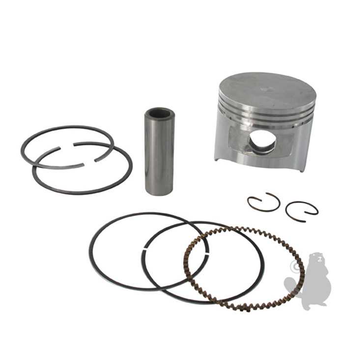 Piston complet adaptable pour moteur GX140. Remplace origine: 13101-ZE1-010, 13101-ZE1-010