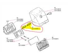 Plaque de cache filtre a air ete - hiver Shindaiwa 577, 2217582530, 22175-82530