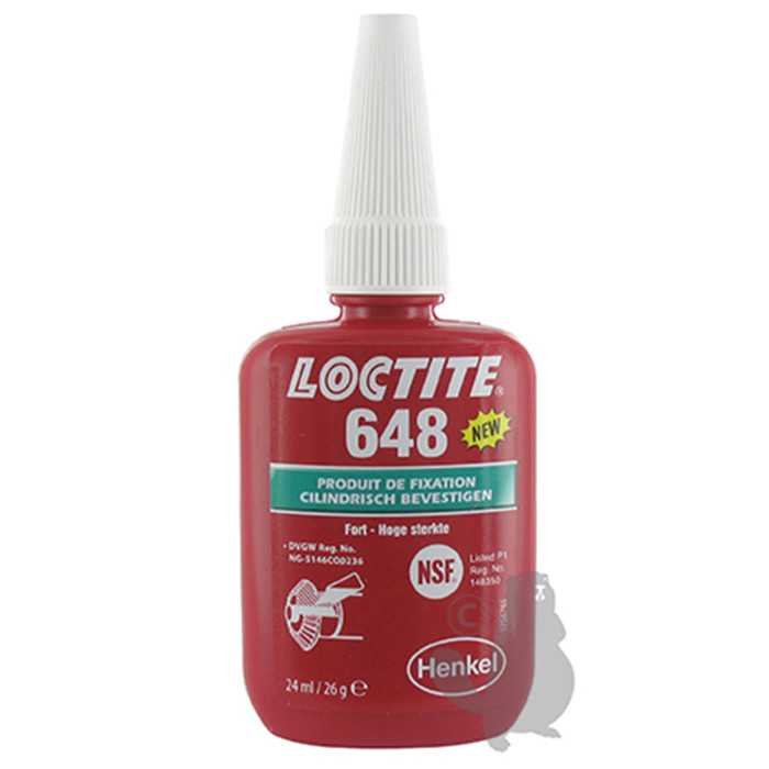 Blocpresse 24 ml LOCTITE 648 - Fixation des roulements Bagues chemises inserts poulie s etc. Car, LOCTITE648, 8207022, 820-7022