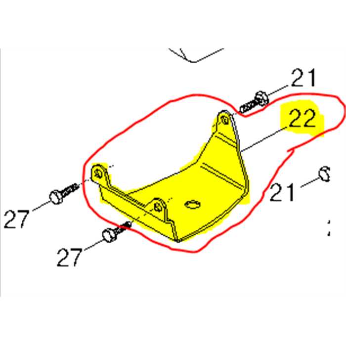 Plaque fixation réservoir HONDA UMT20s - UMT24s - UMT24d, 4612180, AL4612180