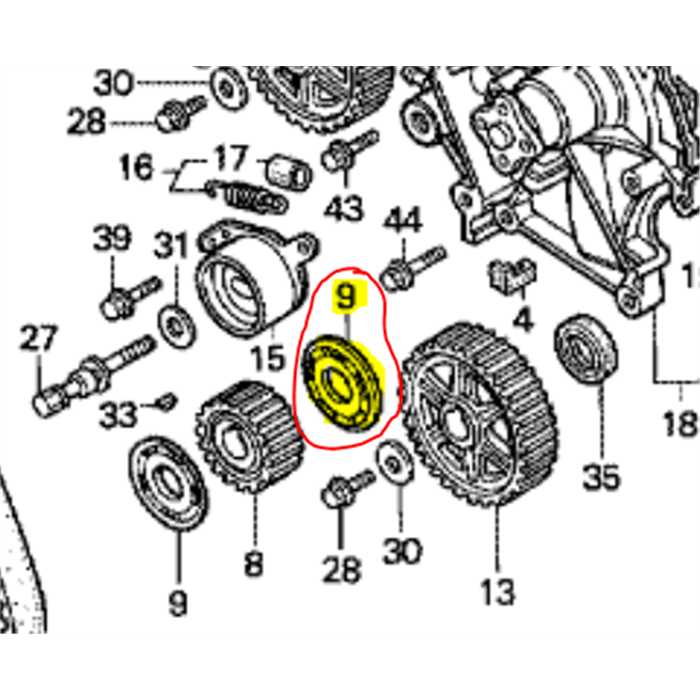 Plaque guide courroie distribution HONDA ex5500 - gd**, 13622-PH9-000, 13622-PFE-000