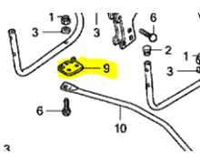 Plaque fond de bac herbe HONDA HF2315 - HF2417 - HF2622, 80365VK1003, 80365-VK1-003