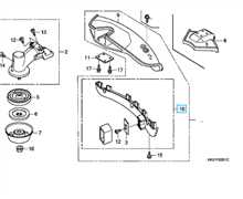 Plastique inf. garand UMK435, 76250-VL6-K31