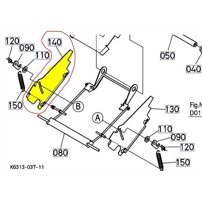 Plateau de conduit Droite trappe debourrage KUBOTA G23, K631563852, K6315-6385-2