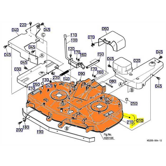 Plateau de coupe nu KUBOTA GR1600 - RCK42, K5254-97121, K5254-97125, K5254-97123, K525497121, K5254-9712-4, K5254-9712-5, K525497122, K525497120, K5254-9712-3, K525497123, K5254-9712-2, K525497124, K5254-97122, K525497125, K5254-9712-0, K5254-97124, K5254-9712-1