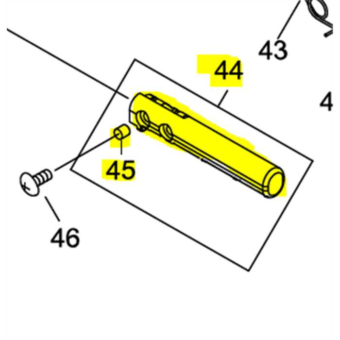 Poignée inclinaison de taille-haies sur perche ECHO - SHINDAIWA, C403000480, C403-000480