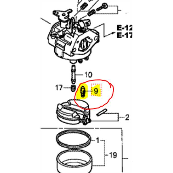 Pointeau de carburateur GCV160-GCV190-HRX537, 16155-ZM0-003, 16155-ZM0-013