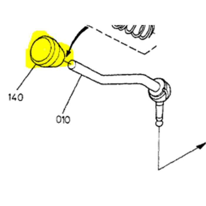 pommeau de levier de vitesse kubota b7001 b7100 b6000 b6100, 6671142310, 66711-42310