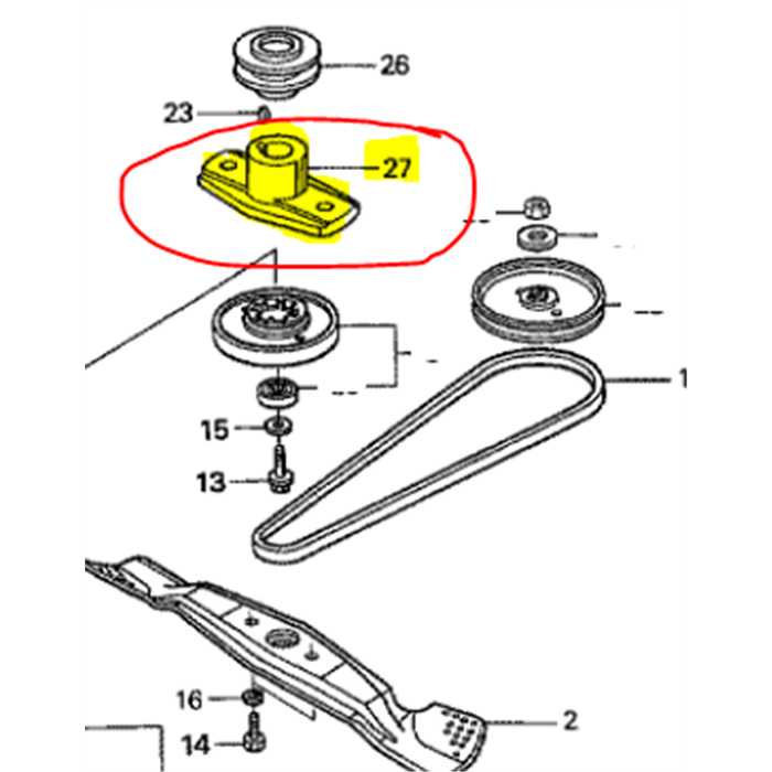 Porte lame honda HRB-x-476 sd, 72611VG8950, 72611-VG8-950